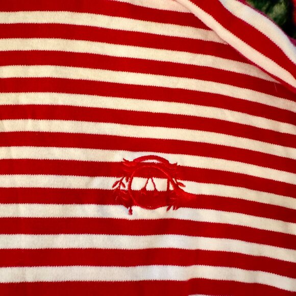 Vintage Charter Club by Jane Justin Red White Striped Turtleneck Long Sleeve - Picture 2 of 7